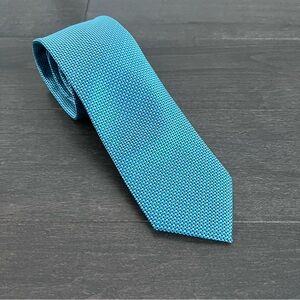Isaac Mizrahi Turquoise Men's Tie
 (wedding, office wear, engagement)